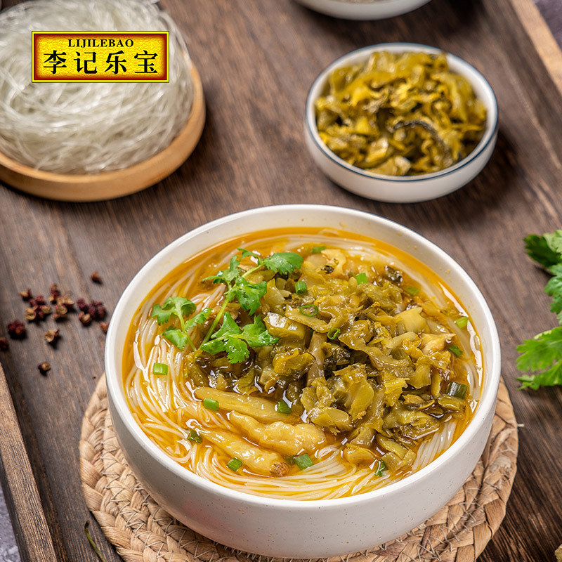 李记乐宝东坡爆料酸菜粉丝(香辣味+爱汤味)各3桶高清大图