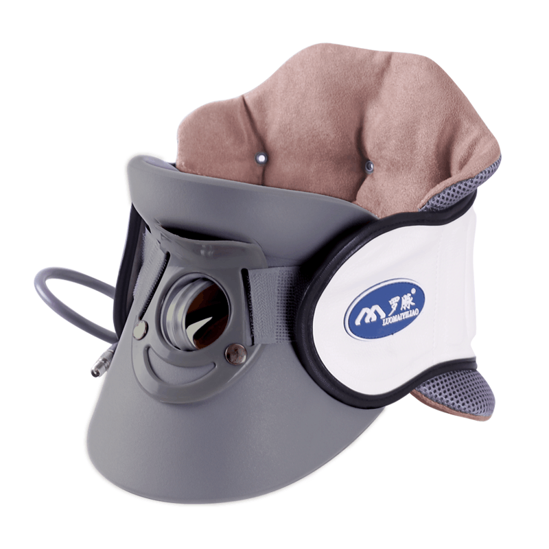 罗脉颈椎牵引器 医用护颈仪颈托 家用气切式支撑拉伸脖子颈部矫正固定器男女老人通用 护颈理疗支架图片