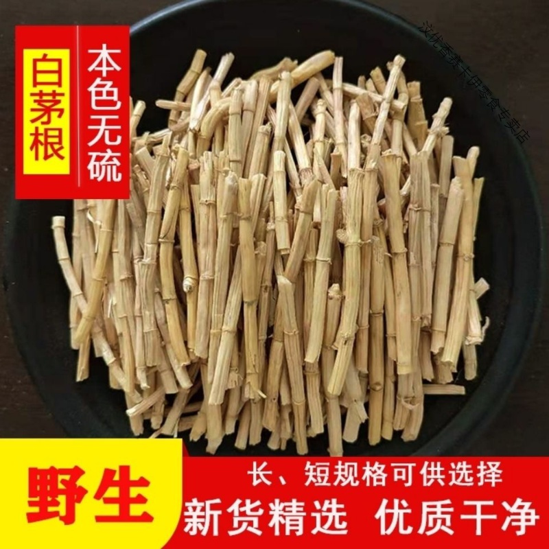 白茅根茶茅草根芦根海底椰梨膏凉茶食材甜草根毛草根茶 长条白茅根500克