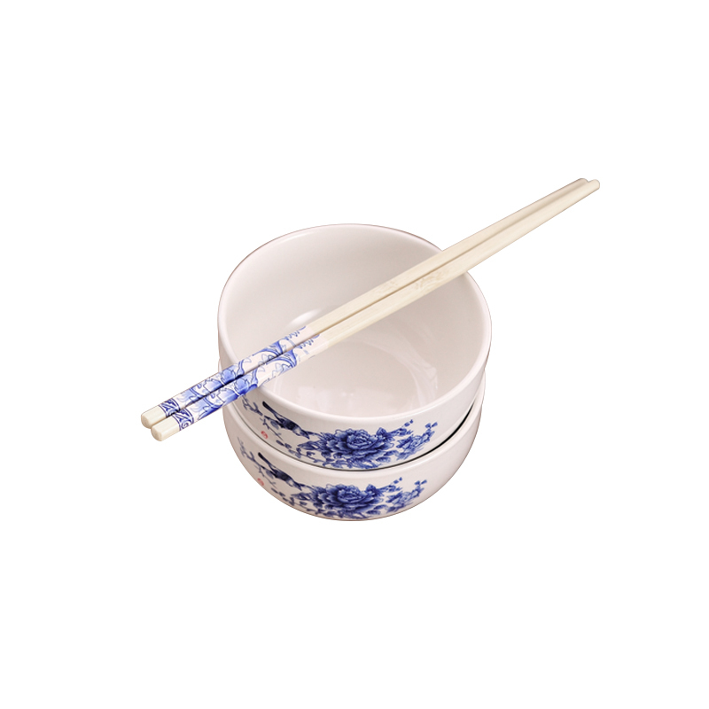 企业定制SCP 青花瓷碗筷套装 SCP-4279 （六碗六筷）餐具套装活动礼品(套)