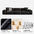 大黑牛真皮沙发客厅沙发真皮极简轻奢直排沙发头层牛皮皮沙发 3.6m直排双人位（分2段） 摔纹头层真皮【50D紫罗兰海绵+竹炭海绵+4CM泰国进口乳胶
