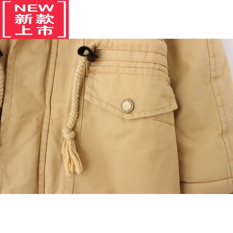 可莉允热卖冬季男女童加绒加厚燕尾服棉风衣外套儿童中小童棉服图片