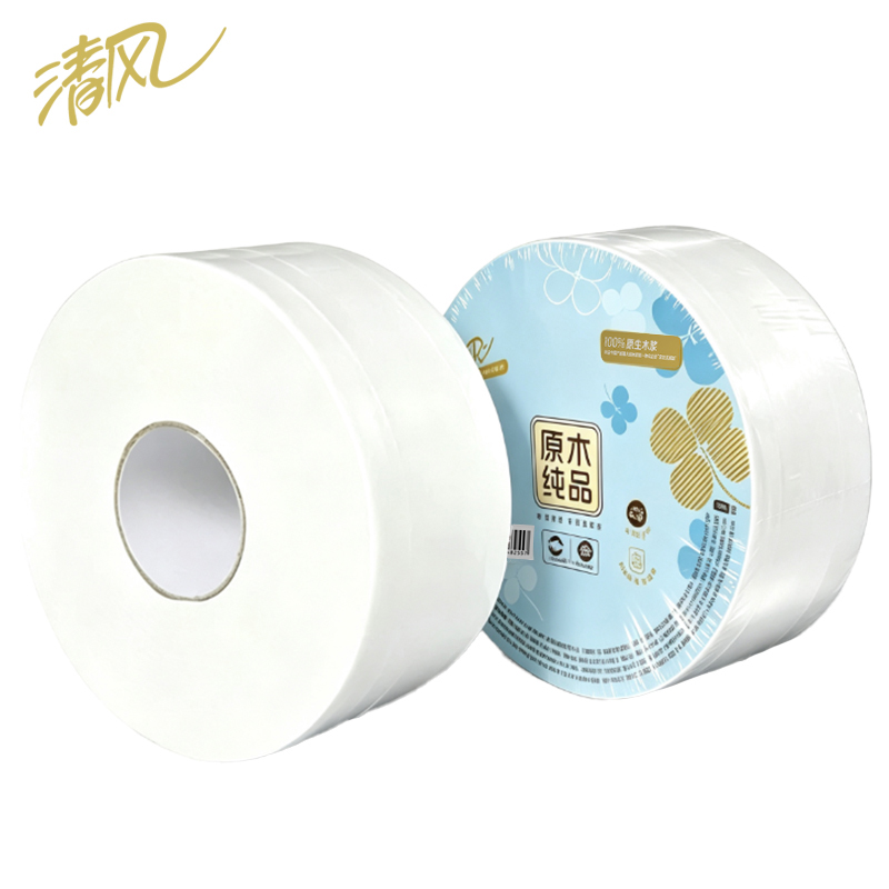清风 AJ01CGW 幸运草系列 3层710克/卷 1卷/提 12提/箱 珍宝卷纸(计价单位:箱)高清大图