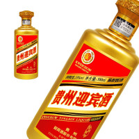 贵州迎宾酒53度酱香型白酒 金色年华500ml 单瓶装