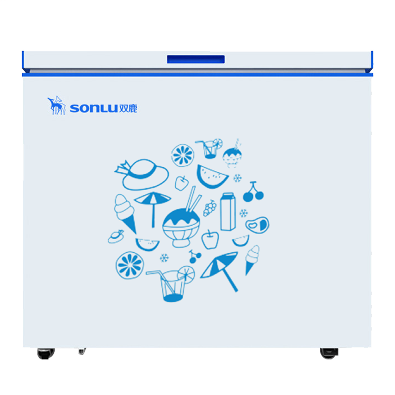 双鹿(SONLU) 212升家用冰柜 冷藏冷冻单温转换 一级能效大冷冻卧式变温 BC/BD-212DT