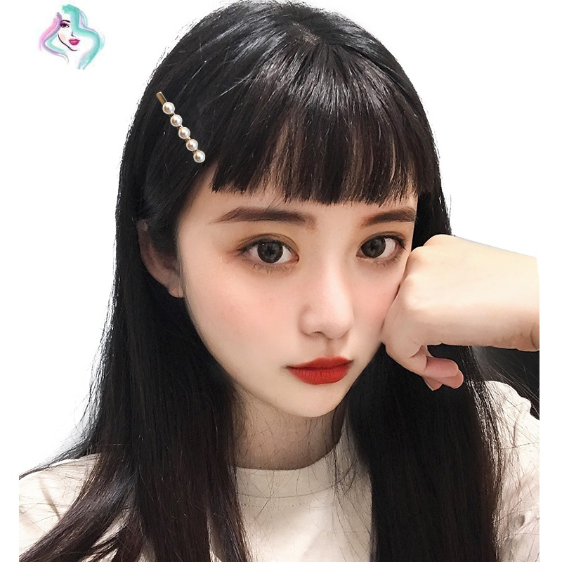 空气刘海女网红真发二次元漫画假刘海齐留海眉上短假发