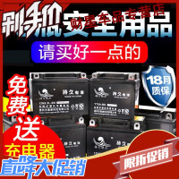财星摩托车电瓶12v通用三轮摩托车电池125踏板车弯梁车干电瓶蓄电池9a YT7L【新大洲/五羊本田踏板车】