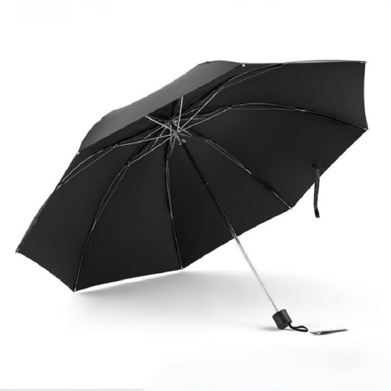 天堂伞全遮光防晒加大三折黑胶太阳伞遮阳伞晴雨伞 38120EWHM常规款 57CM*8K高清大图