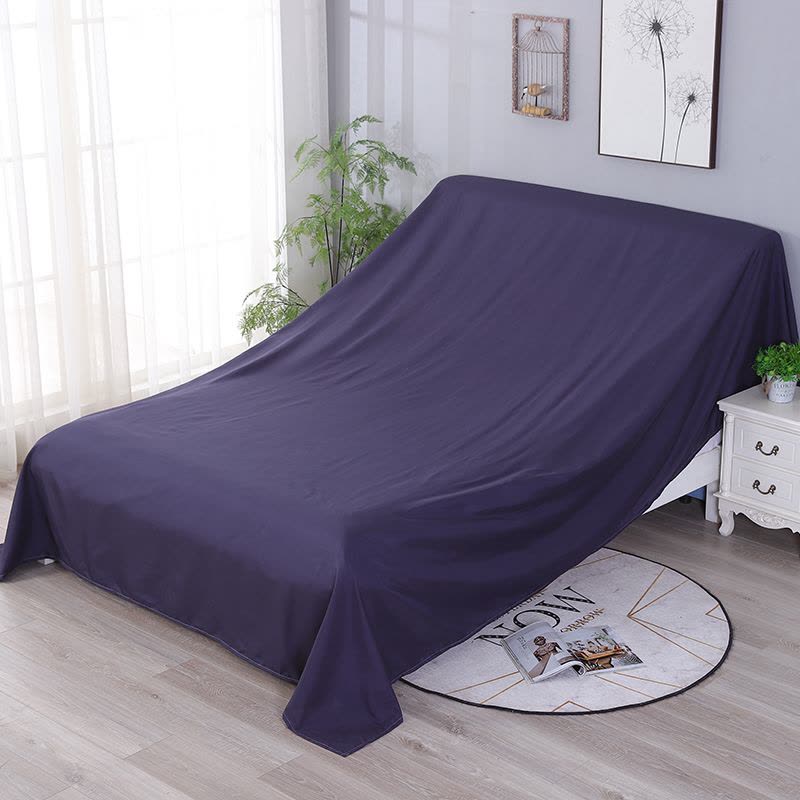 家具防尘布罩遮盖防灰尘沙发遮灰布床遮尘布大盖布挡灰布家用 果绿色 3.5*2.8米(适用1.5m床含靠背)图片