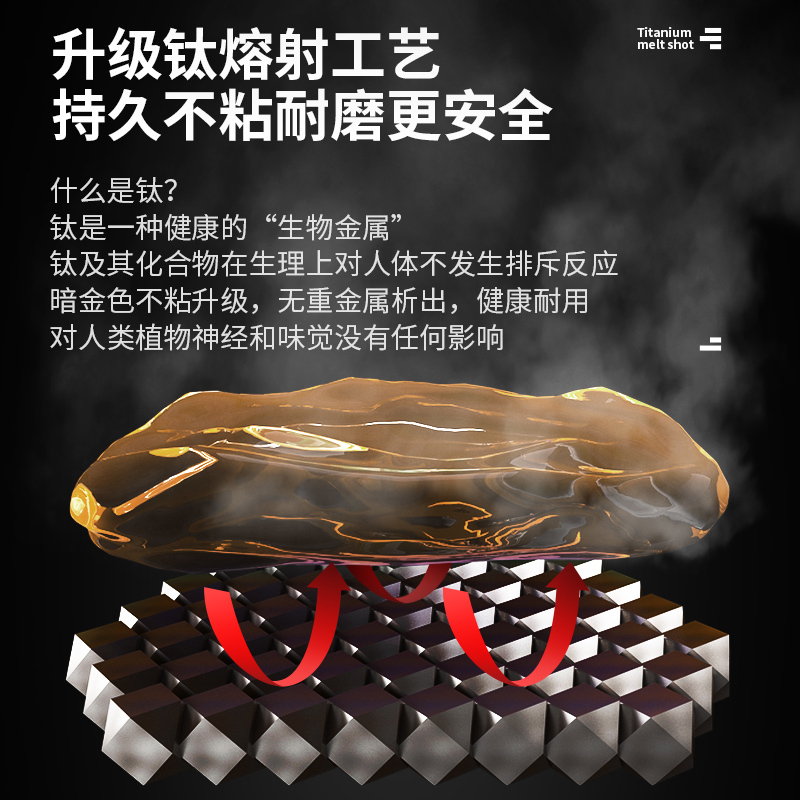 爱仕达(ASD)炒锅不粘锅30cm无油烟炒菜锅/钛不粘通磁家用不沾平底煎锅CL30V1Q