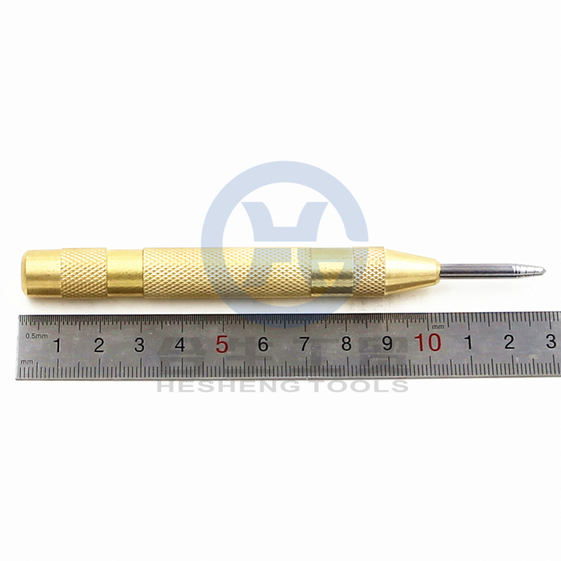 特价自动弹簧式中心冲定位器 黄铜玻璃撞针破窗器样冲冲子 打眼器