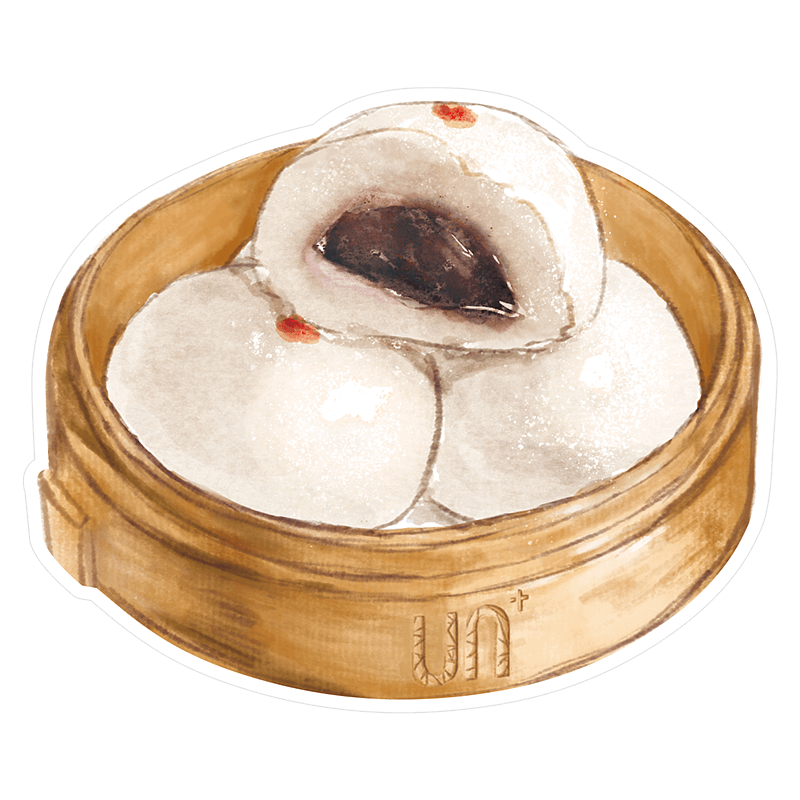 [正版]早茶-豆沙包 水彩手绘风点心异型带邮资明信片 新中式广州邮政定制可邮寄 文创旅游节日祝福收藏馈赠文化礼品中商文高清大图
