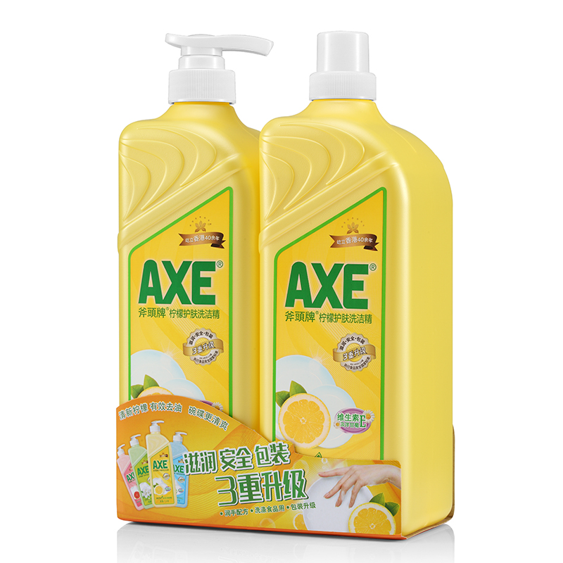 斧头牌(AXE)柠檬护肤洗洁精1.18kg*2高清大图