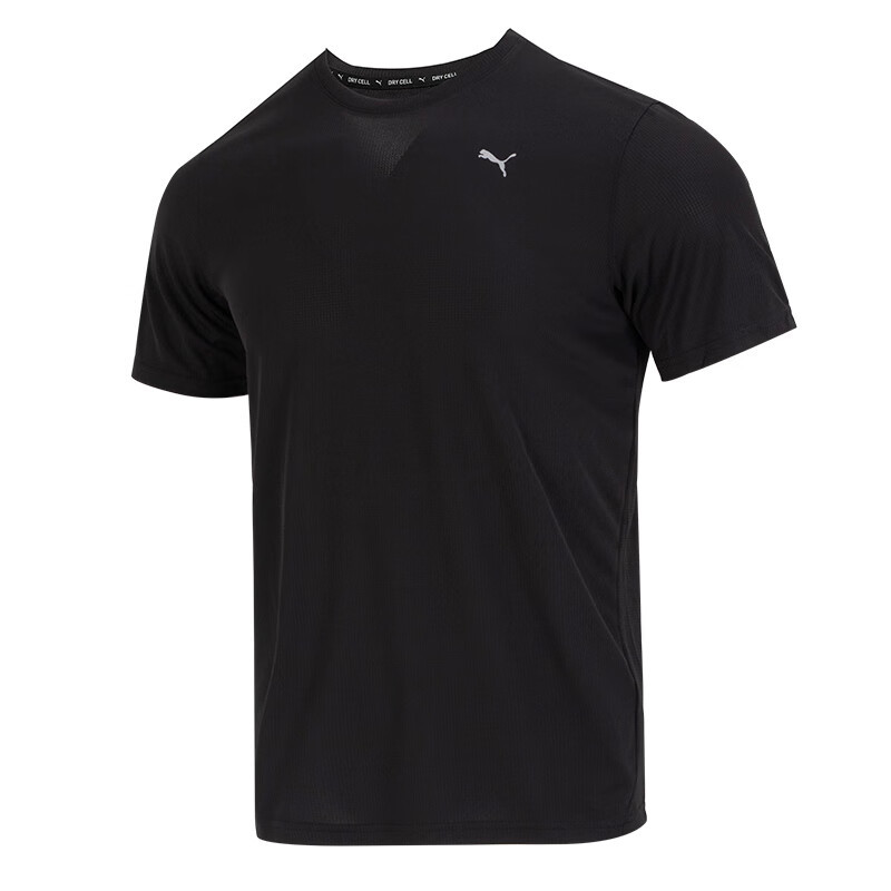 彪马(Puma)短袖T恤男装 2023夏季新款运动服跑步健身训练透气宽松休闲上衣 520759-01
