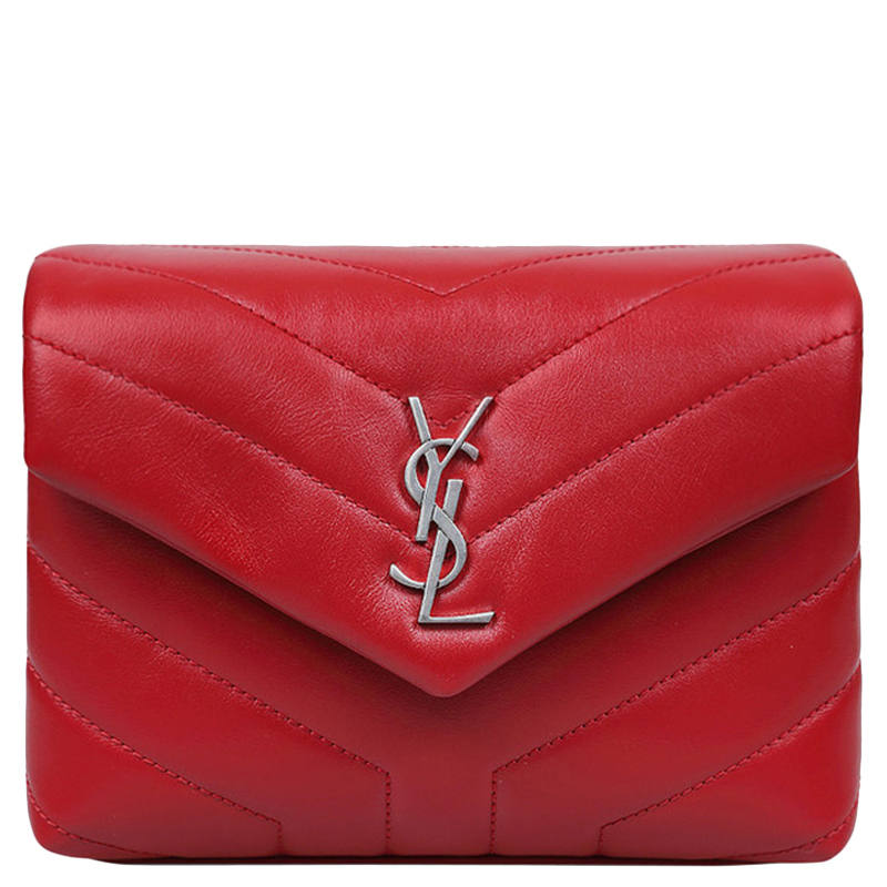[直营]YVES SAINT LAURENT(圣罗兰)LouLou系列 女士斜挎包单肩包 YSL女包 红色