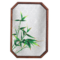 三八女神节掐丝珐琅画diy材料茶盘景泰蓝海棠花玻璃托盘暖场手工