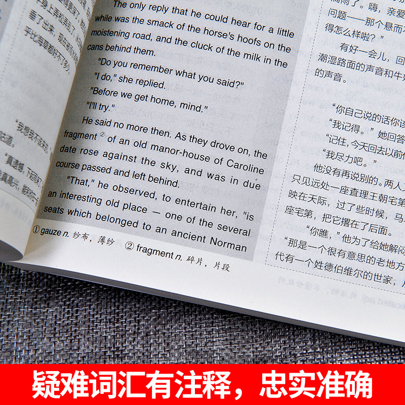 苔丝 [正版]中英双语新版 苔丝 又德伯家的苔丝英文原版 英汉对照 托马斯哈代著足本无删减中文版英文版世界名著小说原著原高清大图