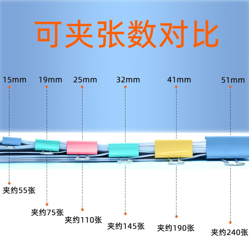 晨光ABS92735 长尾夹中小号25mm