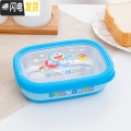 三维工匠KT可爱卡通不锈钢饭盒儿童小学生餐盒便携外出水果保鲜盒便当盒 蓝色叮当（470ml）【幼儿容量】