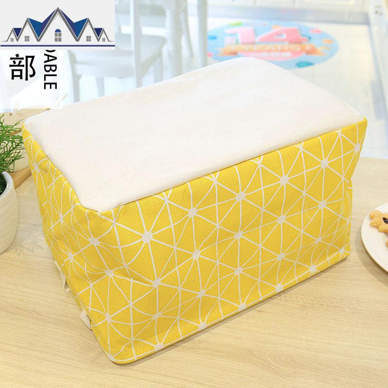 北欧棉麻收纳筐桌面杂物浴室化妆品储物篮玩具零食收纳篮家居布艺 三维工匠高清大图