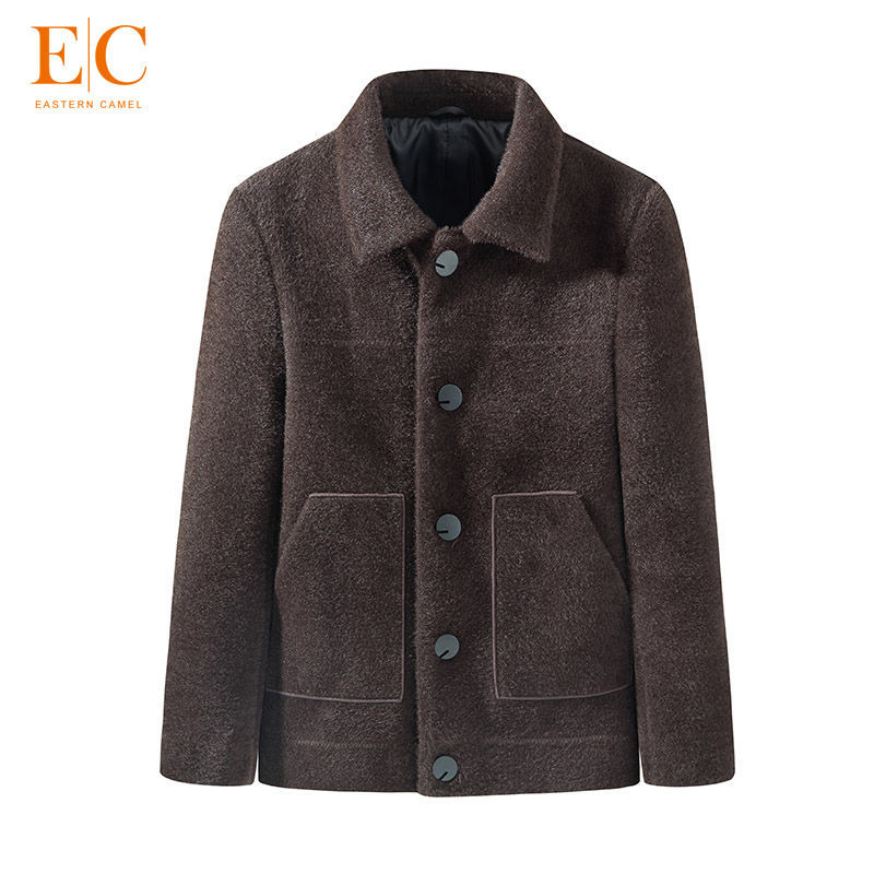 东方骆驼毛呢外套男士夹克秋冬季韩版潮流男装短款呢子衣服男青年参数