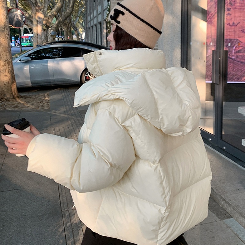 韩版休闲百搭短款羽绒棉服女小个子冬季2025年新款加厚面包服外套高清大图