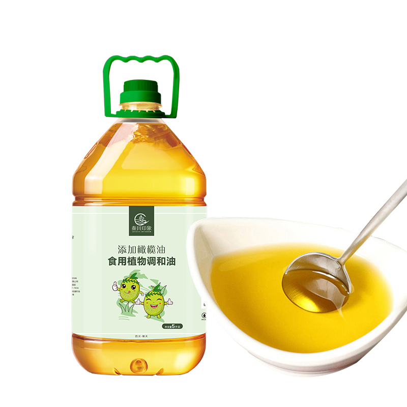 秦川印象添加橄榄油食用植物调和油5L桶