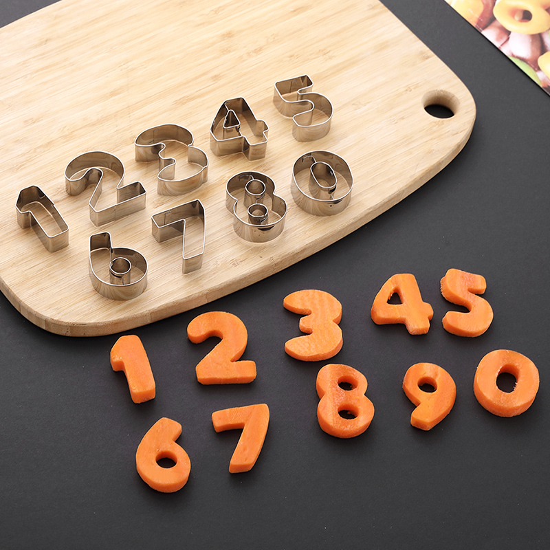 数字模具数字19一体生日快乐刻字模具家用胡萝卜切字印字造型数字几何