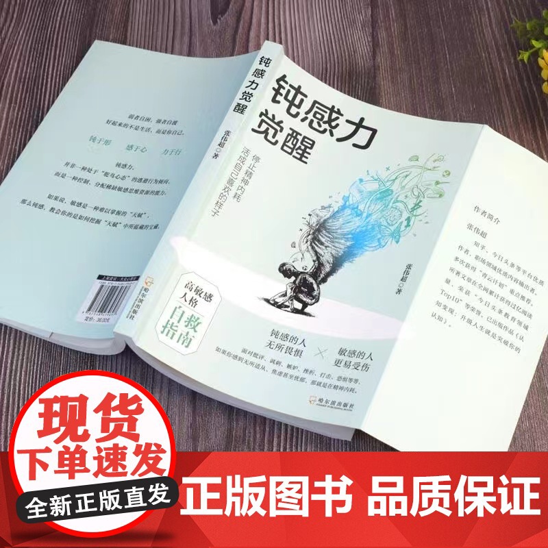 [抖音同款]钝感力觉醒正版停止精神内耗高敏人格自救指南缓解社交焦虑健康恋爱婚姻职场人际关系情绪成长励志书挣脱自我精神内耗高清大图