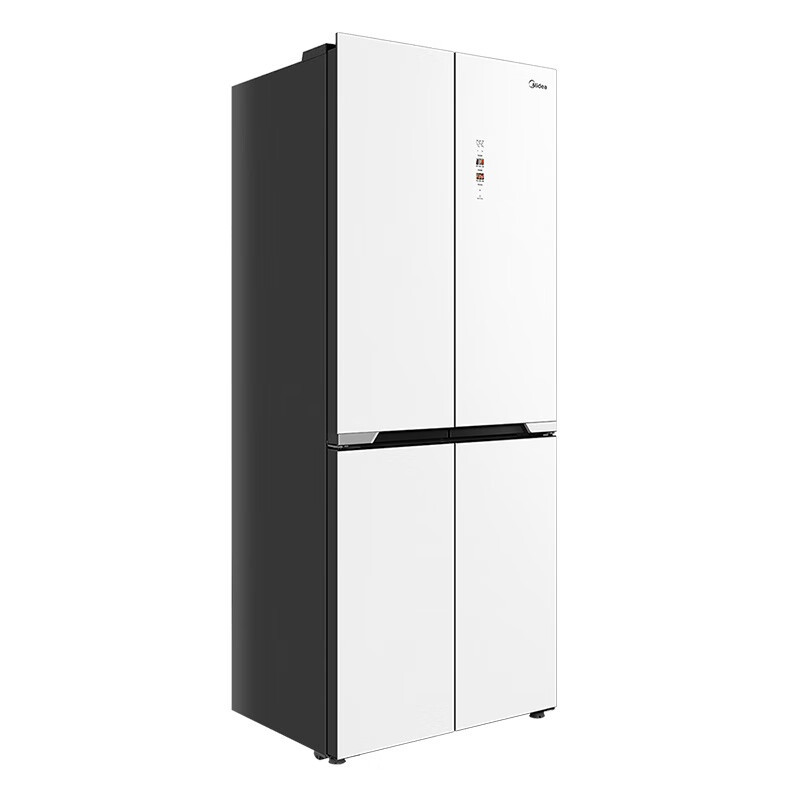 美的(Midea)冰箱435升十字四门智能净化除菌纯平全嵌保鲜智能家用电冰箱BCD-435WUSGPZM 凝光白