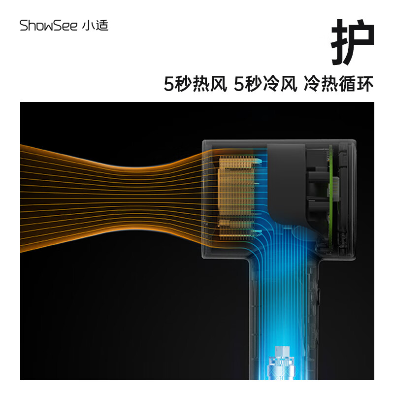 小适11万转高速电吹风机家用风筒高浓度负离子护发大风力速干降噪无刷电吹风送女友/家人礼物A18高清大图