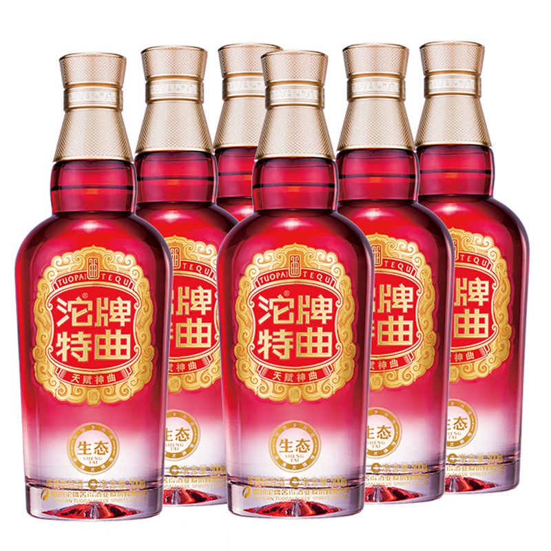 沱牌舍得 沱牌(TUOPAI)生态·沱牌特曲52度500mL*6 整箱装 浓香型白酒高清大图