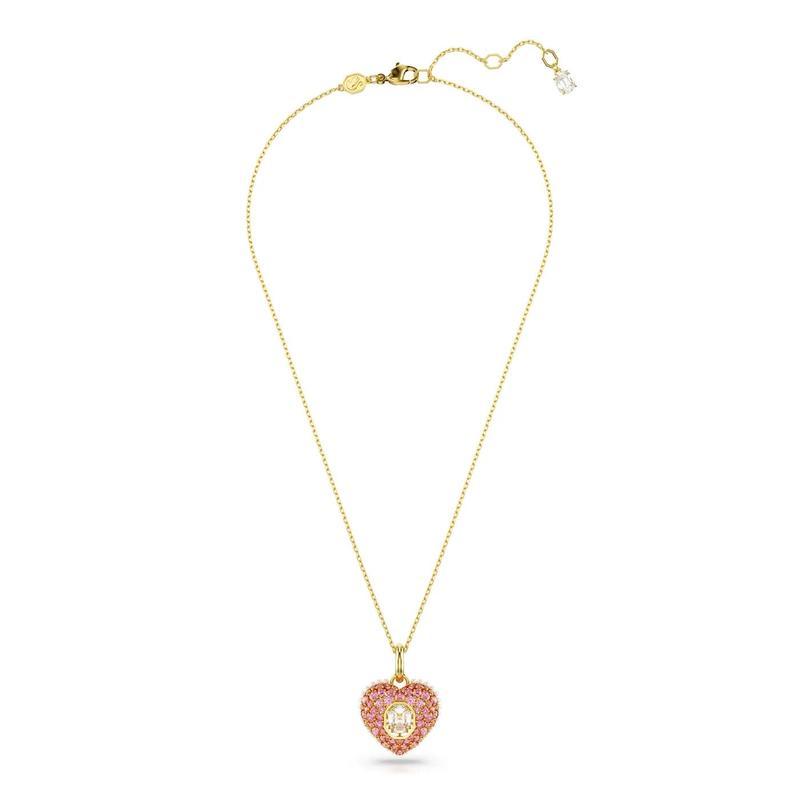 施华洛世奇(SWAROVSKI)金色调项链女款38cm小巧精致百搭配饰日常