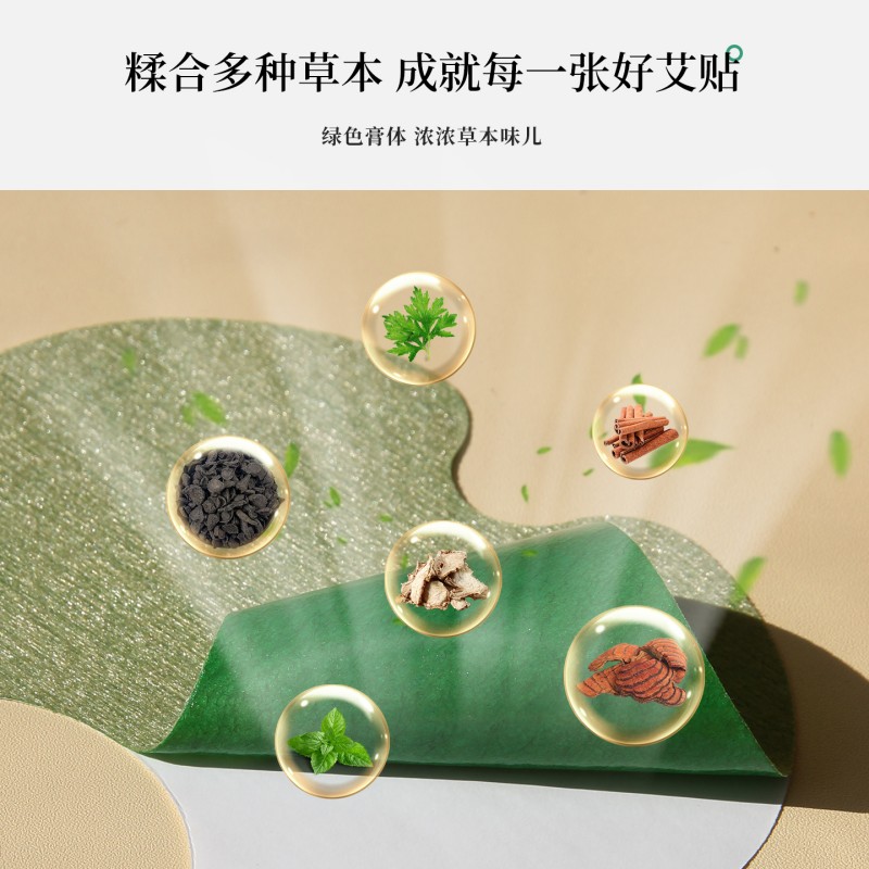真艾堂 048 灼粹艾草膝盖贴12贴/盒 单盒装高清大图