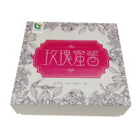 玫瑰蜜酱礼盒花语花意礼盒徐州晶贝食品平阴重瓣红玫瑰干花蕾