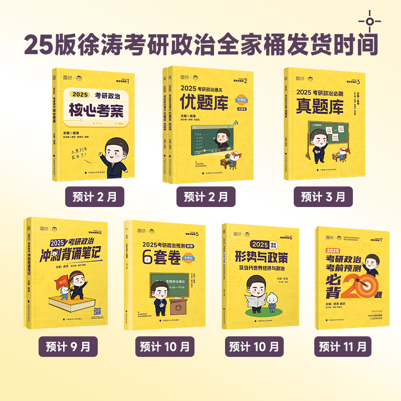 [2025徐涛]全家桶 [正版]徐涛核心考案2025考研政治核心考案优题库真题库6套卷形势政策时政肖秀荣1000题肖四肖高清大图