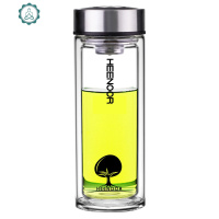双层玻璃杯男女士商务带滤网办公茶杯西诺希洛加厚水杯180ml 封后 XN-6606