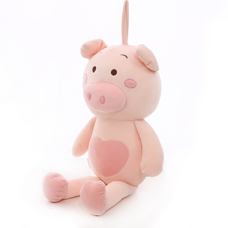 卡通可爱儿童生日礼品羽绒棉贝贝猪毛绒玩具公仔