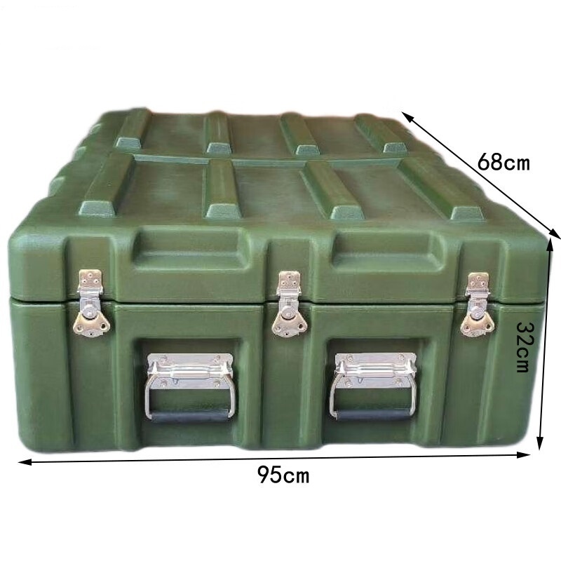 锦北塑箱空投箱物资箱户外野营便携式多功能器材周转箱950*680*320高清大图