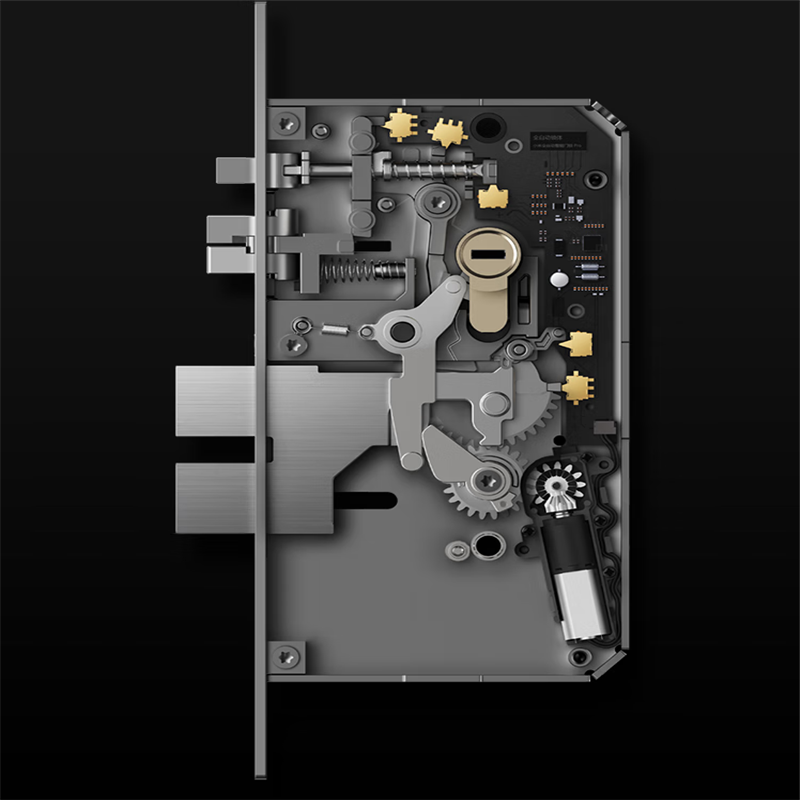 小米全自动智能门锁pro 摄像头指纹锁 猫眼可视 电子锁密码锁防盗门锁 单个价高清大图