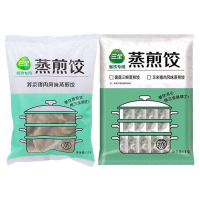 三全蒸煎饺速食冷冻水饺约100个荠菜猪肉1kg*1袋+菌菇三鲜1kg*1袋