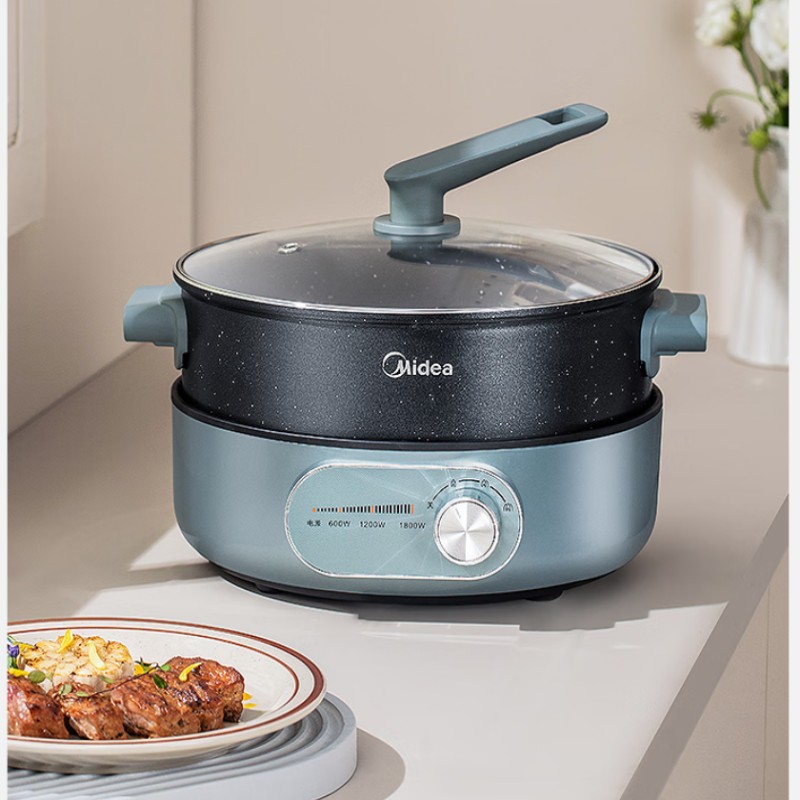 美的6L电火锅MC-DHE2851高效加热智能控温一锅多用安全省心高清大图