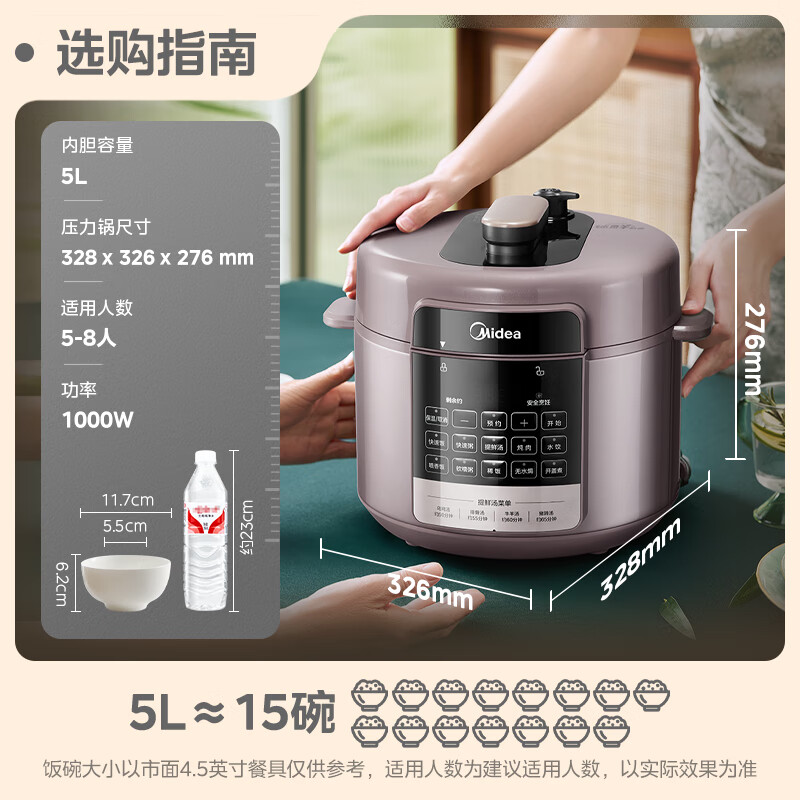 美的 电压力锅 MY-E5410 单位:个