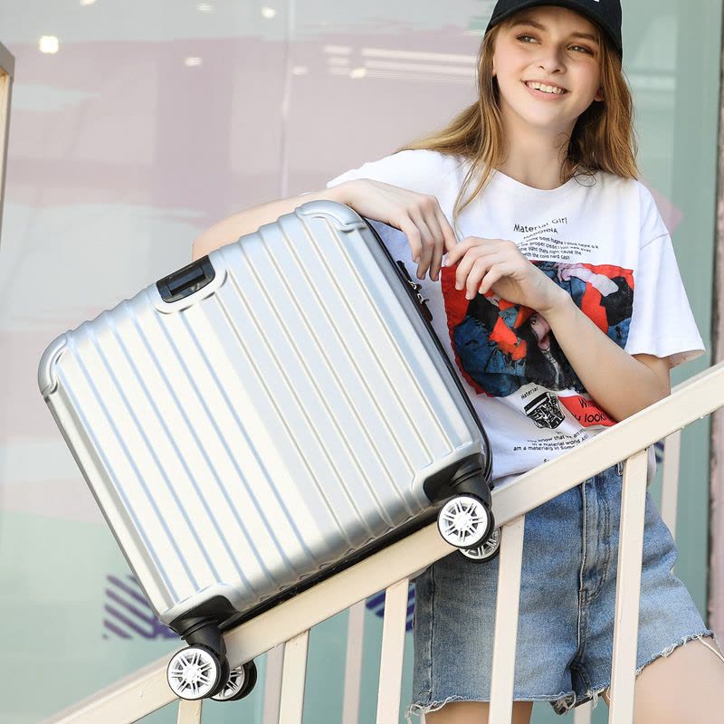 拉杆箱行李箱女小型18寸登机箱子密码箱皮潮男旅行箱韩版轻便20寸图片