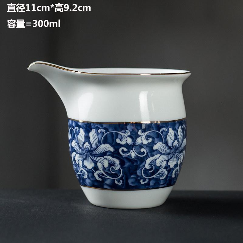 家柏饰(CORATED)青花茶滤托架个性创意陶瓷茶漏家用描金功夫茶滤茶器200015Z高清大图