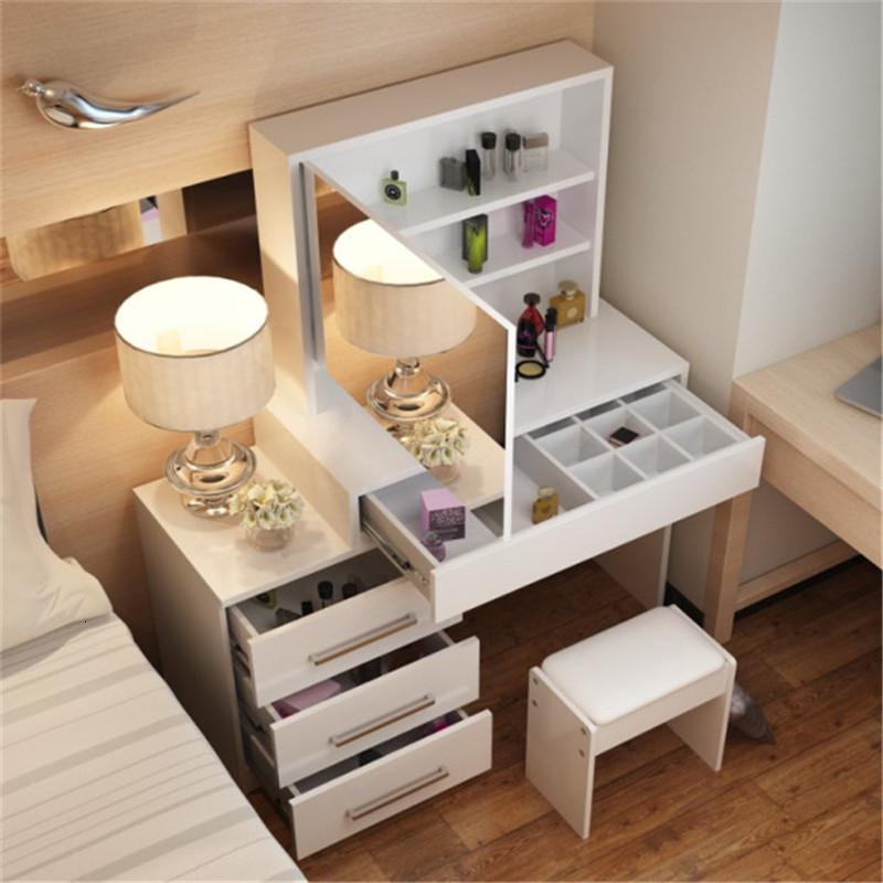 梳妆台卧室烤漆小户型迷你现代简约公主化妆台桌多功能经济型简易