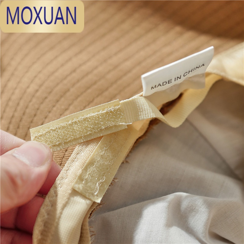 MOXUAN渔夫帽潮流黑色盆帽夏季百搭日系水桶帽春秋防晒遮阳太阳帽女帽子