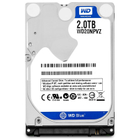 西部数据(WD)蓝盘 2TB大容量笔记本硬盘 SATA6Gb/s接口 5400转（WD20NPVZ）