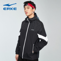 鸿星尔克（ERKE）男子运动外套卫衣春季男子休闲舒适保暖防风运动上衣