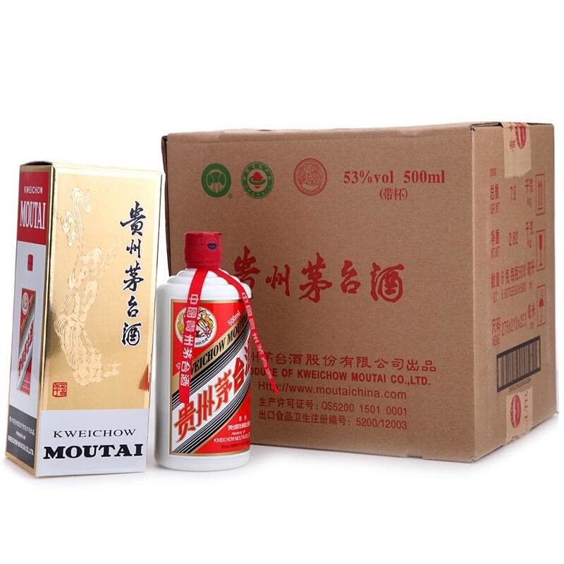 贵州茅台酒53度飞天茅台500ml*12瓶2011年（原箱）酱香型白酒【价格图片